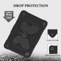 For Samsung Galaxy Tab A9+ Butterfly Kickstand Heavy Duty Hard Rugged Tablet Case(Black)