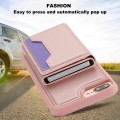 For iPhone 7 Plus / 8 Plus RFID Anti-theft Detachable Card Bag Leather Phone Case(Pink)