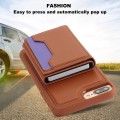 For iPhone 7 Plus / 8 Plus RFID Anti-theft Detachable Card Bag Leather Phone Case(Brown)