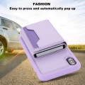 For iPhone XS Max RFID Anti-theft Detachable Card Bag Leather Phone Case(Purple)