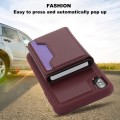 For iPhone XS Max RFID Anti-theft Detachable Card Bag Leather Phone Case(Wine Red)