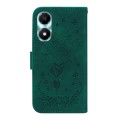 For Honor X5 Plus / Play 40C Butterfly Rose Embossed Leather Phone Case(Green)