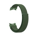 For Samsung Galaxy Watch 6 Woven Nylon Loop Watch Band(Dark Green)