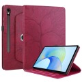 For Samsung Galaxy Tab S9 FE / S9 X510 Tree Life Embossed Rotation Leather Smart Tablet Case(Red)