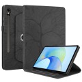 For Samsung Galaxy Tab S9 FE / S9 X510 Tree Life Embossed Rotation Leather Smart Tablet Case(Black)