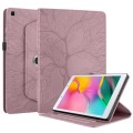 For Samsung Galaxy Tab A 8.0 2019 / T290 Tree Life Embossed Rotation Leather Tablet Case(Rose Gold)