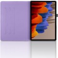 For Samsung Galaxy Tab S9+ / S8+ / S7+ Tree Life Embossed Rotation Leather Tablet Case(Purple)