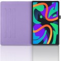 For Lenovo Tab M11 / Xiaoxin Pad 11 2024 Tree Life Embossed Rotation Leather Tablet Case(Purple)