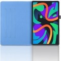 For Lenovo Tab M11 / Xiaoxin Pad 11 2024 Tree Life Embossed Rotation Leather Tablet Case(Blue)