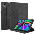 For Lenovo Tab M11 / Xiaoxin Pad 11 2024 Tree Life Embossed Rotation Leather Tablet Case(Black)