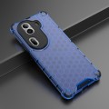 For OPPO Reno11 Pro Global Honeycomb Shockproof Phone Case(Blue)