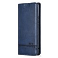 For OPPO Find X7 AZNS Magnetic Calf Texture Flip Leather Phone Case(Dark Blue)