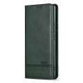 For OPPO Find X7 Ultra AZNS Magnetic Calf Texture Flip Leather Phone Case(Dark Green)