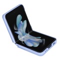 For Samsung Galaxy Z Flip5 NILLKIN QIN Series Plain Leather Phone Case(Blue)