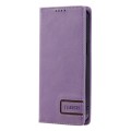 For Samsung Galaxy A12 / M12 / F12 TTUDRCH RFID Retro Texture Magnetic Leather Phone Case(Purple)