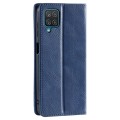 For Samsung Galaxy A22 4G TTUDRCH RFID Retro Texture Magnetic Leather Phone Case(Blue)