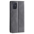 For Samsung Galaxy A51 / M40s 4G TTUDRCH RFID Retro Texture Magnetic Leather Phone Case(Grey)