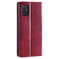For Samsung Galaxy A51 / M40s 4G TTUDRCH RFID Retro Texture Magnetic Leather Phone Case(Red)