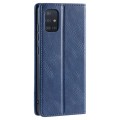 For Samsung Galaxy A51 / M40s 4G TTUDRCH RFID Retro Texture Magnetic Leather Phone Case(Blue)