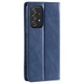 For Samsung Galaxy A73 5G TTUDRCH RFID Retro Texture Magnetic Leather Phone Case(Blue)