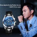 OLEVS 2876 Men Multifunctional Sports Chronograph Quartz Watch(Blue)