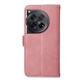 For OnePlus 12 Classic Calf Texture Flip Leather Phone Case(Rose Gold)