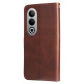 For OnePlus Ace 3V Fashion Calf Texture Zipper Leather Phone Case(Brown)