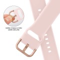 For Apple Watch Ultra 49mm Pin Buckle Silicone Watch Band(Pink Sand)