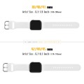For Apple Watch Series 8 45mm Pin Buckle Silicone Watch Band(White)