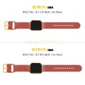 For Apple Watch Series 8 45mm Pin Buckle Silicone Watch Band(Coral)