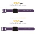For Apple Watch SE 2022 40mm Pin Buckle Silicone Watch Band(Dark Purple)