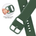 For Apple Watch SE 2022 44mm Pin Buckle Silicone Watch Band(Clover)