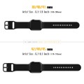 For Apple Watch SE 2022 44mm Pin Buckle Silicone Watch Band(Black)