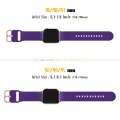 For Apple Watch Series 6 40mm Pin Buckle Silicone Watch Band(Purple)