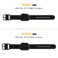 For Apple Watch Series 3 42mm Pin Buckle Silicone Watch Band(Black)