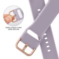 For Apple Watch Ultra 2 49mm Pin Buckle Silicone Watch Band(Baby Purple)