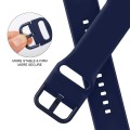 For Apple Watch Ultra 2 49mm Pin Buckle Silicone Watch Band(Midnight Blue)