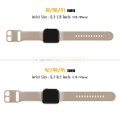 For Apple Watch Series 9 41mm Pin Buckle Silicone Watch Band(Milk Tea)