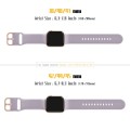 For Apple Watch Series 9 45mm Pin Buckle Silicone Watch Band(Baby Purple)