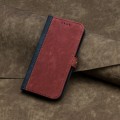 For Realme 12+ 5G Global Side Buckle Double Fold Hand Strap Leather Phone Case(Red)