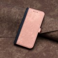 For Huawei Enjoy 70 Side Buckle Double Fold Hand Strap Leather Phone Case(Pink)