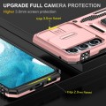 For Samsung Galaxy A54 Armor PC + TPU Camera Shield Phone Case(Rose Gold)