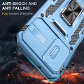 For Samsung Galaxy A05s Armor PC + TPU Camera Shield Phone Case(Light Blue)