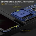 For Samsung Galaxy S23 5G Armor PC + TPU Camera Shield Phone Case(Navy Blue)
