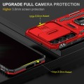 For Samsung Galaxy S23 5G Armor PC + TPU Camera Shield Phone Case(Red)