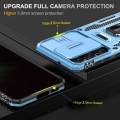 For Samsung Galaxy S23 5G Armor PC + TPU Camera Shield Phone Case(Light Blue)