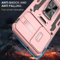 For Samsung Galaxy S24 5G Armor PC + TPU Camera Shield Phone Case(Rose Gold)