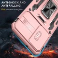 For Samsung Galaxy S24+ 5G Armor PC + TPU Camera Shield Phone Case(Rose Gold)