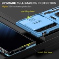 For Samsung Galaxy S23 Ultra 5G Armor PC + TPU Camera Shield Phone Case(Light Blue)