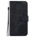 For Samsung Galaxy A03 Core Little Tiger Embossed Leather Phone Case(Black)